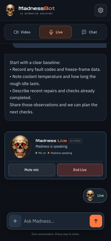 Listen to Madness. Read the details.