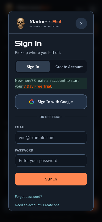 Go straight to your account.